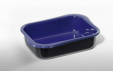 Riess, 0431-025, Wavehandle Bratpfanne, CLASSIC - SCHWARZ/BLAU, Maße x 26,5 cm, Höhe 9.8 cm, Emaille, Bräter, Auflaufform, Induktion im Sale